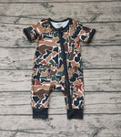 SR1899 Camo Green Baby Zip Romper Sleepers Boy