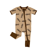 SR1900 Camo Brown Baby Zip Romper Sleepers Boy