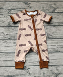SR1900 Camo Brown Baby Zip Romper Sleepers Boy