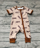 SR1900 Camo Brown Baby Zip Romper Sleepers Boy