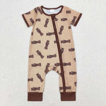 SR1900 Camo Brown Baby Zip Romper Sleepers Boy