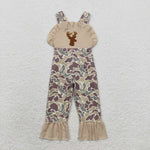US Warehouse SR1914 Embroidery Hunting Elk Camo Girl's Jumpsuit