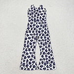 GLP1373 Leopard Purple Overall Girl's Set