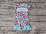 SR1938 God is good Flower Baby Girl Romper