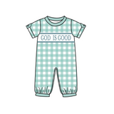 SR1939 God is good Baby Boy Romper