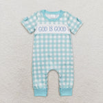 SR1939 God is good Baby Boy Romper