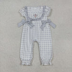 SR1970 Thanksgiving Turkey Baby Girl Romper