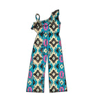 Preorder SR1977 Western Pattern Girl's Jumpsuit