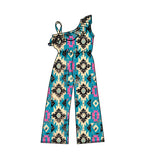 Preorder SR1977 Western Pattern Girl's Jumpsuit