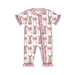 Preorder Notice SR2020 Easter Rabbit Bows Baby Zipper Romper Sleepers