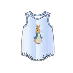 Preorder Notice SR2042 Easter Rabbit Pink Stripe Baby Boy Romper