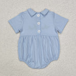 SR2071 Embroidery Mallard Ducks Baby Bubble Romper