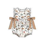 Preorder 12.06 SR2271 Western Cowboy Baby Girls Romper