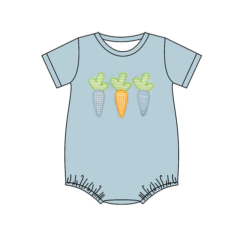 Preorder 12.09 SR2289 Easter Carrot Baby Boys Romper