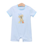 Preorder 12.09 SR2291 Easter Bunny Egg Dog Baby Boys Romper