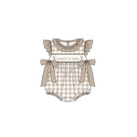 Preorder SR2300 Daddy's Girl Elk Baby Girls Romper