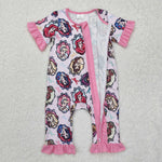 SR2309 Princess Pink Baby Zipper Romper Sleepers