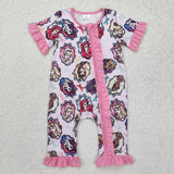 SR2309 Princess Pink Baby Zipper Romper Sleepers