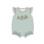 Preorder 12.20 SR2357 Free and wild Mallard Ducks Baby Girls Romper