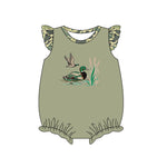 Preorder 12.20 SR2361 Mallard Ducks Camo Baby Girls Romper