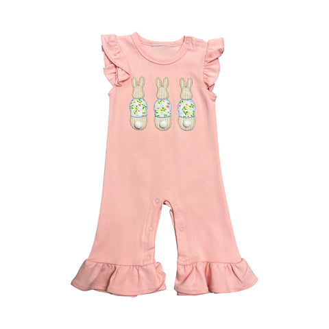 Preorder 12.31 SR2434 Easter Bunny Baby Girls Romper