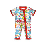 Preorder 01.03 SR2440 Cartoon Red Baby Zipper Romper Sleepers