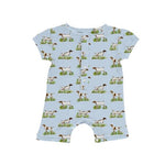 Preorder 01.03 SR2447 Hunting Dog Blue Baby Boys Romper