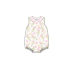 Preorder 01.03 SR2449 Flower Pink Baby Girls Romper