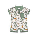 Preorder SR2472 Fishing Gear Green Baby Boys Romper