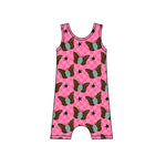 Preorder 01.10 GLP2329 Fashion Butterfly Turquoise Leopard Girls Jumpsuit Set