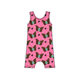 Preorder 01.10 GLP2329 Fashion Butterfly Turquoise Leopard Girls Jumpsuit Set