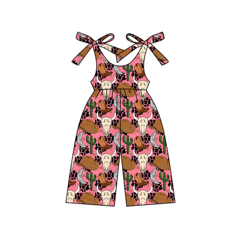 Preorder 01.14 Western Cowboy Hat Girl's Jumpsuit