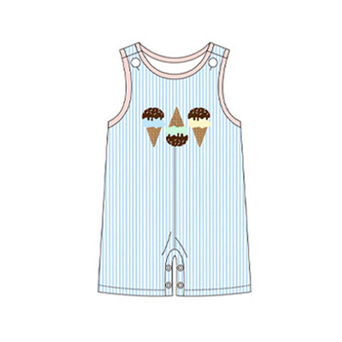 Preorder 01.14 SR2516 Summer Ice cream Baby Boys Romper