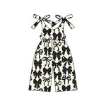 Preorder 01.16 SR2524 Black Bows Girl's Jumpsuit