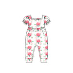 Preorder 01.22 SR2577 Flower Pink Girl's Jumpsuit