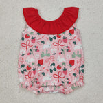 SR2582 Easter Rabbit Strawberry Baby Girls Romper