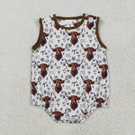 SR2699 Western Cow Baby Boys Romper