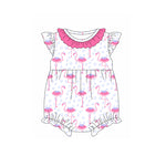 Preorder 02.11 SR2702 Animal Leopard Pink Baby Girls Romper