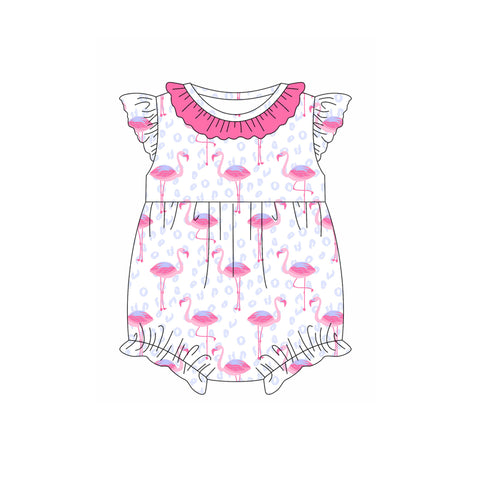 Preorder 02.11 SR2702 Animal Leopard Pink Baby Girls Romper