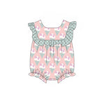 Preorder 02.11 SR2703 Ice cream Green Baby Girls Romper