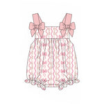 Preorder 02.11 SR2704 Coquette Bows Pink Baby Girls Romper