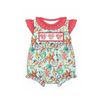 Preorder 02.11 SR2706 Ocean Shells Cartoon Mouse Baby Girls Romper