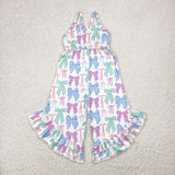 SR2847 Coquette Bows Colorful Girl's Jumpsuit