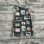 Preorder SR2874 Farm Quack Animals Green Baby Boys Romper