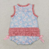 SR2911 Little Sister Flower Baby Girls Romper