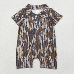 SR2976 Hunting Camo Polo Baby Boys Romper
