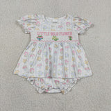 SR3043 Smocked Little Wildflower Dress Baby Girls Romper