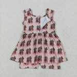 SR3072 Western Cowgirl Girl's Shorts Jumpsuit