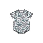 Preorder Samples SR3243 Hunting Camo Gray Boys Bubble Romper
