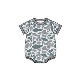 Preorder Samples SR3243 Hunting Camo Gray Boys Bubble Romper